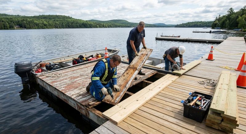 Dock Wood Replacement in Roswell, GA