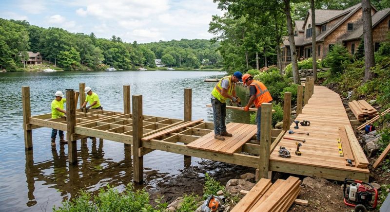 Pond Dock Installation in Kansas City, MO